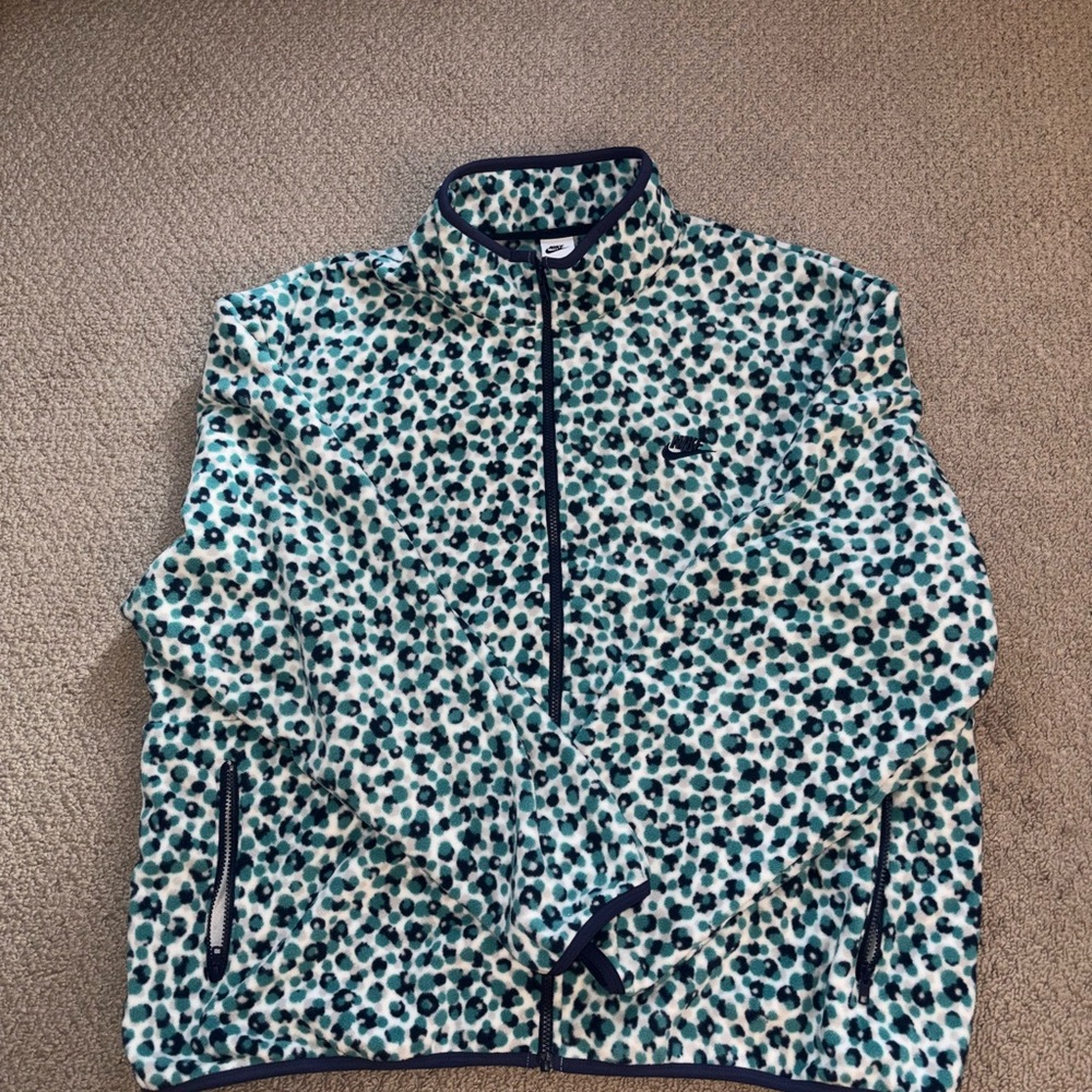 Leopard Print Fleece Jacket